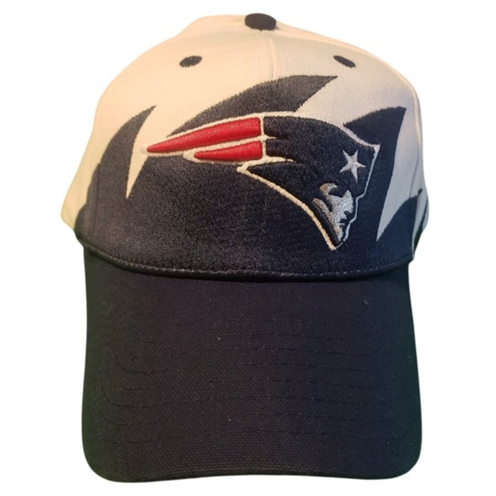 90s Vintage New England Patriots‎ SHARK TOOTH Baseball Cap Hat NFL